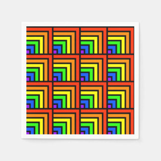 Rainbow Blocks Napkins Pappersservett
