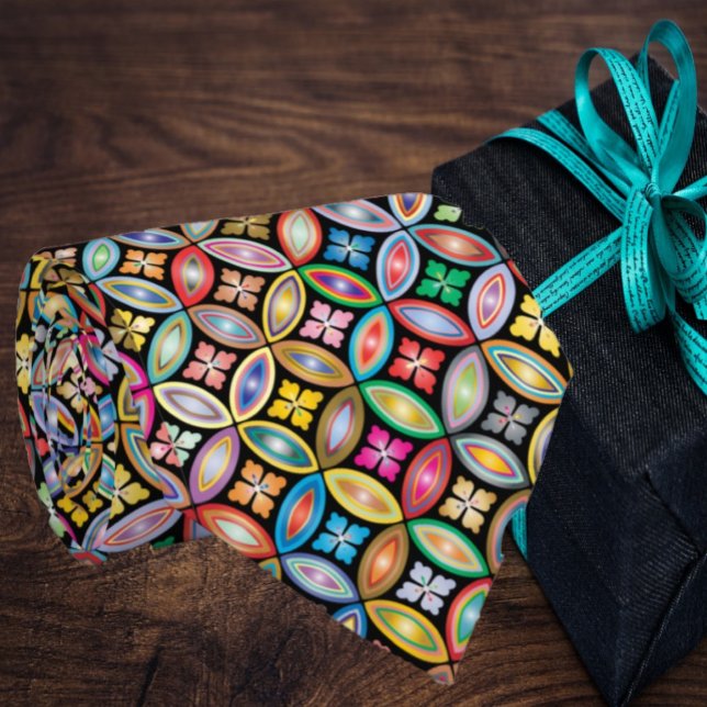 Rainbow Blommigt Geometric Mönster Snyggt Modern Slips (Skapare uppladdad)