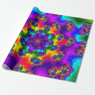 Rainbow Blommigt Sprinkles Presentpapper
