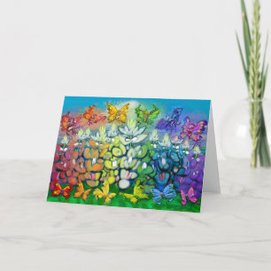 Rainbow Bluebonnet Card Kort