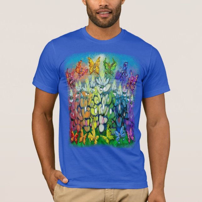 Rainbow Bluebonnet T-Shirt (Framsida)