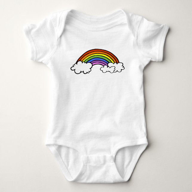 Rainbow Bodykostym Tee Shirt (Framsida)