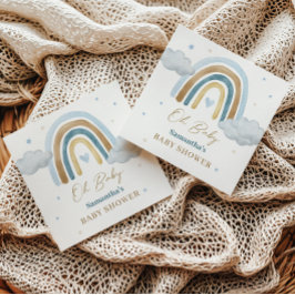 Rainbow Boho Baby Shower Napkins Pappersservett