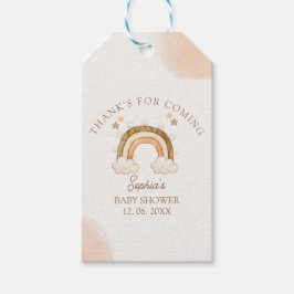 Rainbow Boho Baby Shower  Presentetikett