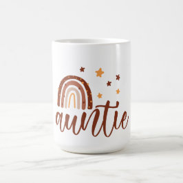 Rainbow Boho Terracotta Auntie Coffee Mugg