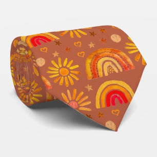 Rainbow Boho Terracotta Autumn Sol Heart Slips