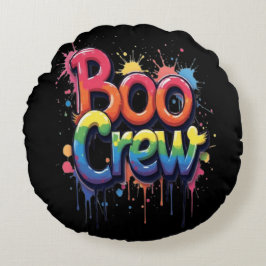 Rainbow BOO CREW Rund Kudde