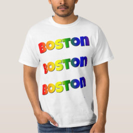 Rainbow Boston T Shirt