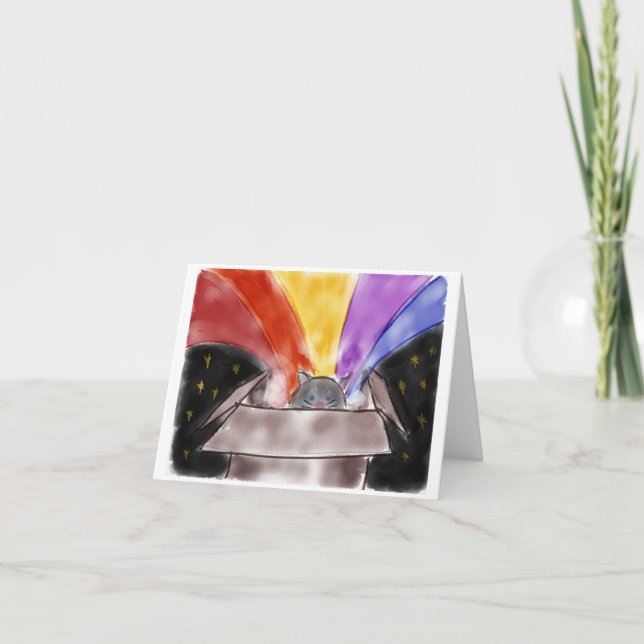 Rainbow Box Note Card Kort (Framsida)