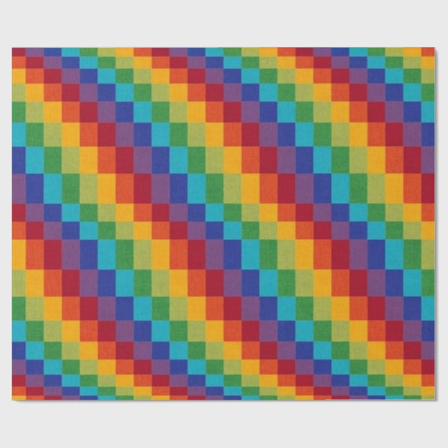 Rainbow Boxes Presentpapper (Platt)