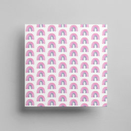 Rainbow Boy Shower Square Pappersservett