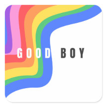 Rainbow Bra Boy - Sticker, Roligt Gay pride Icon