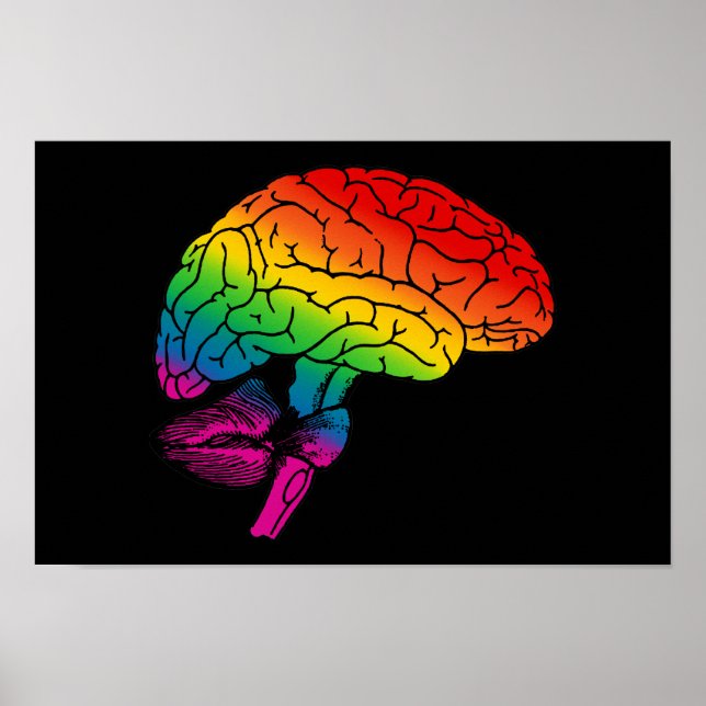 Rainbow Brain Poster (Framsidan)
