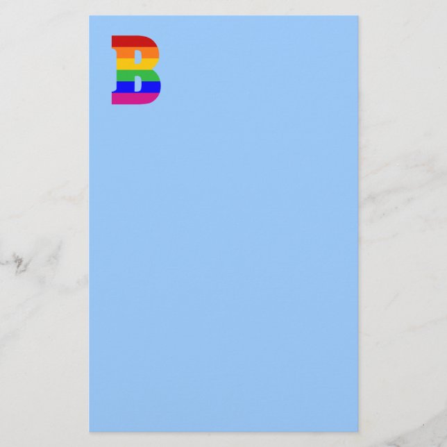 Rainbow Brev B Brevpapper (Framsida)