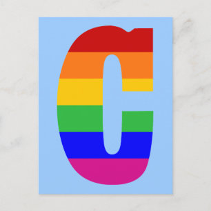 Rainbow Brev C Vykort