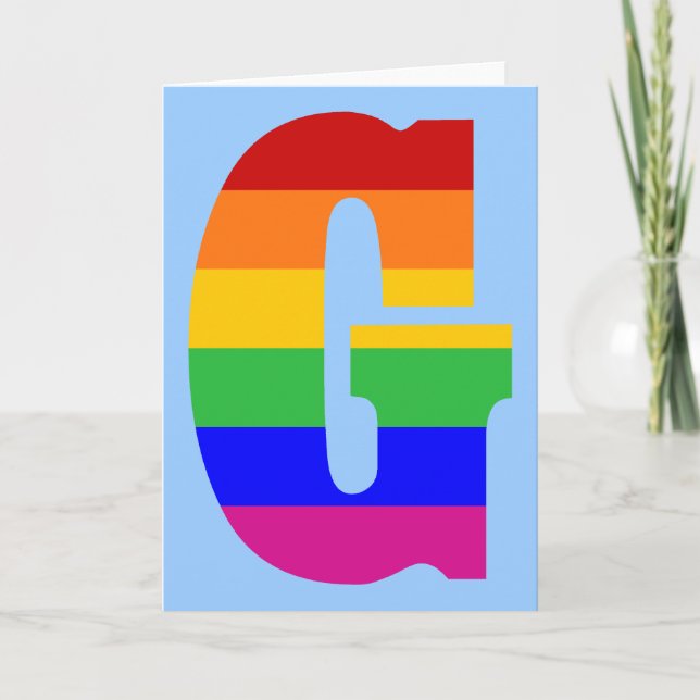 Rainbow Brev G Anteckningskort (Framsida)