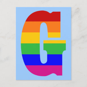 Rainbow Brev G Vykort