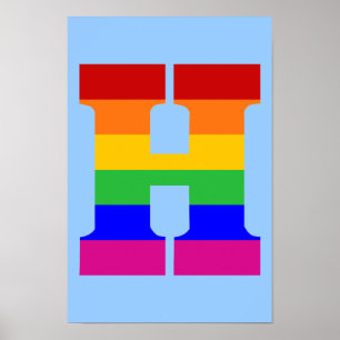 Rainbow Brev H Poster