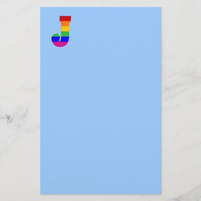 Rainbow Brev J Brevpapper (Framsida)