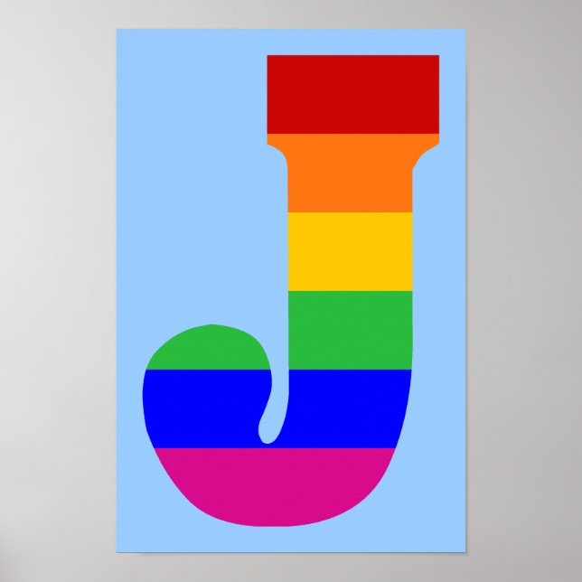 Rainbow Brev J Poster (Framsidan)