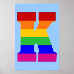 Rainbow Brev K Poster