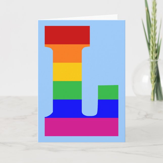 Rainbow Brev L Anteckningskort (Framsida)