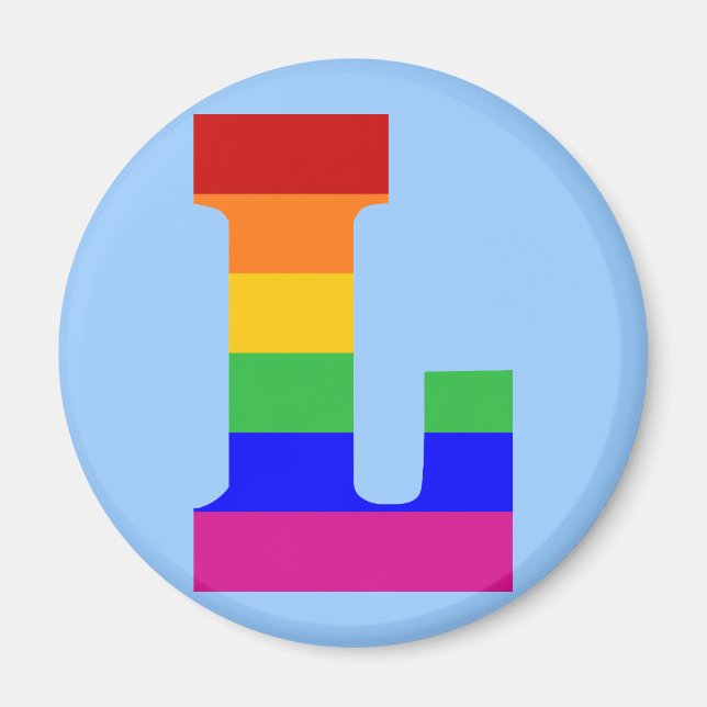 Rainbow Brev L Magnet (Framsidan)