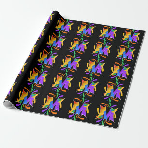 Rainbow Brev M Monogram Abstrakt Presentpapper