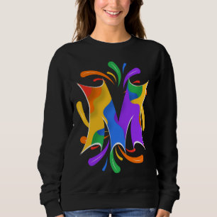 Rainbow Brev M Monogram Abstrakt T Shirt