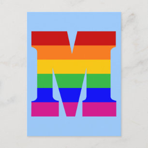 Rainbow Brev M Vykort