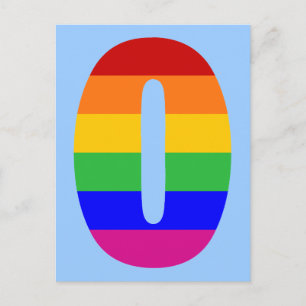 Rainbow Brev O Vykort
