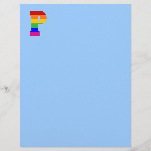 Rainbow Brev P (Framsida)
