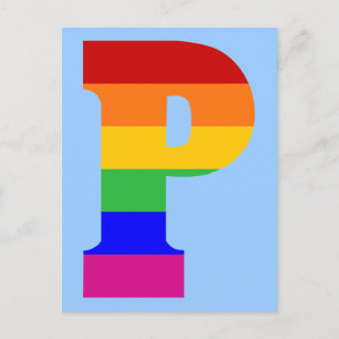 Rainbow Brev P Vykort