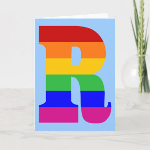 Rainbow Brev R Anteckningskort