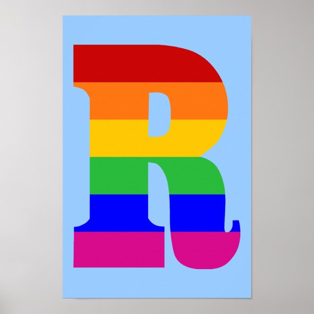Rainbow Brev R Poster (Framsidan)