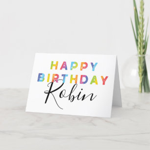 Rainbow Brev Simple Stil Personlig Birthday Kort