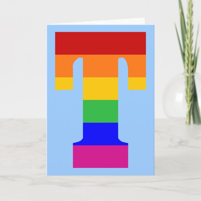 Rainbow Brev T Anteckningskort (Framsida)
