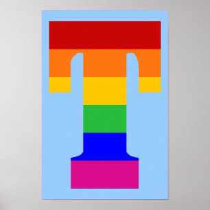 Rainbow Brev T Poster