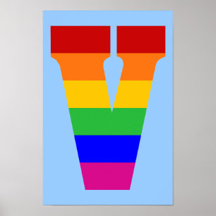 Rainbow Brev V Poster