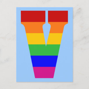 Rainbow Brev V Vykort