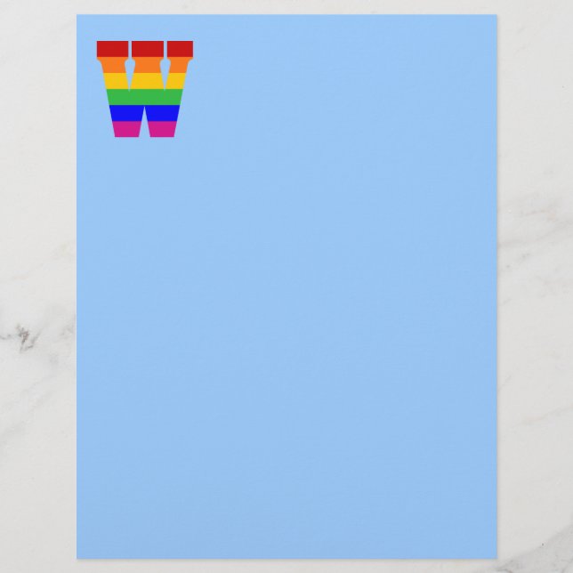 Rainbow Brev W (Framsida)