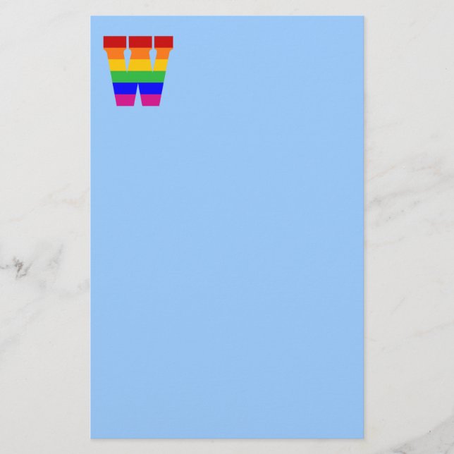 Rainbow Brev W Brevpapper (Framsida)