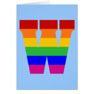 Rainbow Brev W Hälsningskort