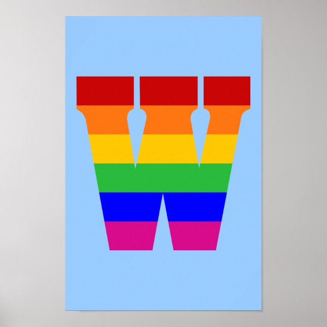 Rainbow Brev W Poster (Framsidan)