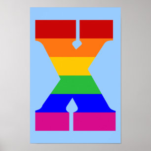 Rainbow Brev X Poster