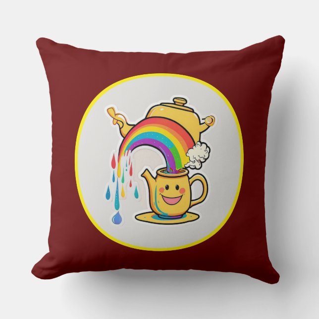 "Rainbow Brew" Kudde (Framsida)