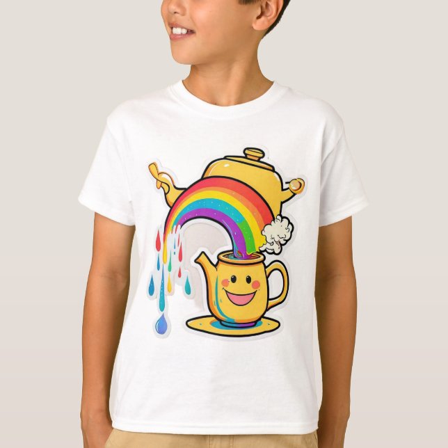 "Rainbow Brew" T Shirt (Framsida)