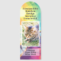 Rainbow Bridge Anpassningsbar Photo Pet Memorial H