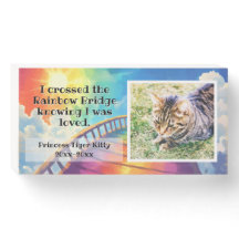 Rainbow Bridge Anpassningsbar Photo Pet Memorial H