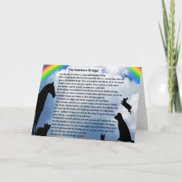 Rainbow Bridge Dikt Kort